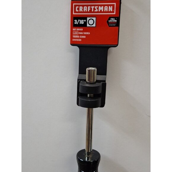 New CRAFTSMAN, 3/16 Inch "NUT DRIVER", Color Coded Black, CMHT65109, SAE - Picture 2 of 3